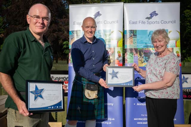 Richard Cleary and Stuart Williamson from Ceres Highland Games