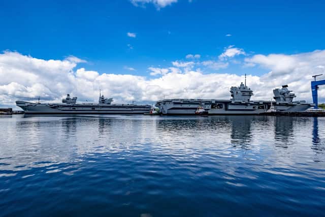 Queen Elizabeth Aircraft Carriers at Babcock Rosyth facilities