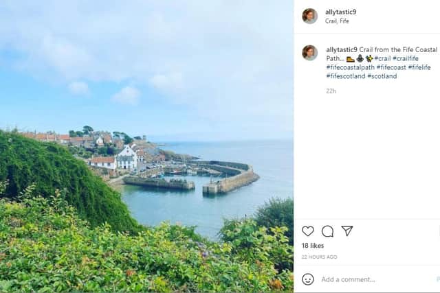 One of the many Instagram posts in praise of Fife Coastal Path