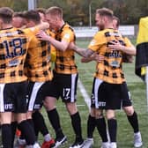 East Fife had plenty to celebrate on Saturday after beating Cove 4-2. Pic by Kenny Mackay