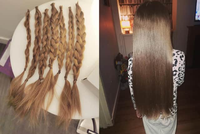 Rachel's long hair is now set to be turned into wigs for children.