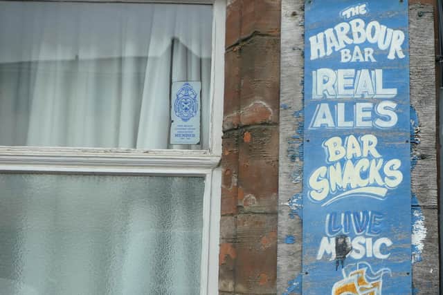 Harbour Bar, Kirkcaldy - signage outside the historic pub (Pic: Cath Ruane)
