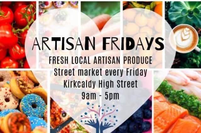 Artisan Fridays market takes place in Kirkcaldy High Street
