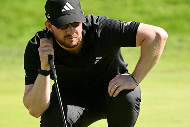 Connor Syme lining up a putt last Friday at the Open de Espana in Madrid (Photo: Stuart Franklin/Getty Images)