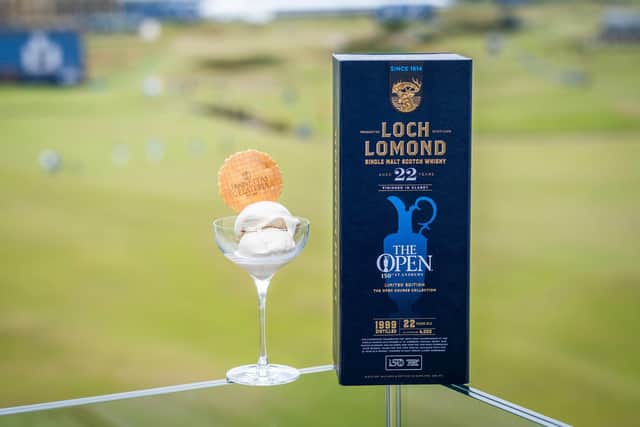The limited-edition Loch Lomond Whiskies Spirit of The Open Ice Cream. (Photo: Chris Watt Photography)