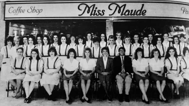 Miss Maude’s sandwich shop in Kirkcaldy’s Mercat Shopping Centre was awarded the Best Sandwich Award in the 1994 British Sandwich Awards. The staff are pictured with owner George Dewar.