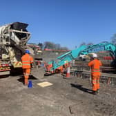 Work continues on the new Leven rail link