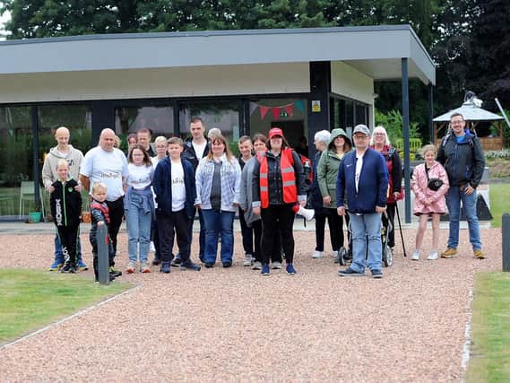 Participants in the Kirkcaldy Strong event walked from the YMCA Gallatown Hub to Linton Lane Centre.  Pic: Fife Photo Agency.