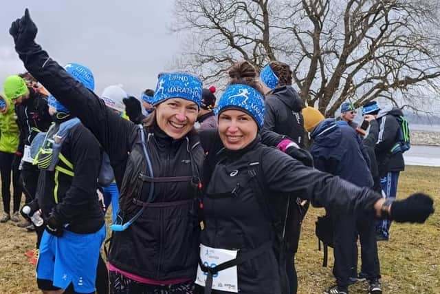 Dorota Park completed the Lipno Ice Marathon in Czechia in a time of 5:34:49