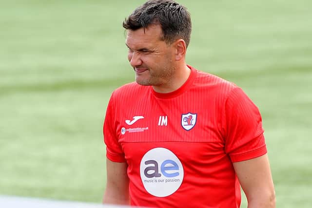 Raith Rovers manager Ian Murray watching his team beating Northern Ireland's Cliftonville 3-0 at home on Saturday in the third round of the SPFL Trust Trophy (Pic: Fife Photo Agency)