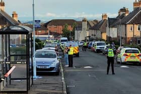 The scene in Beatty Crescent, Kirkcaldy, on Saturday evening (Pic: Fife Jammers/https://www.facebook.com/FifeJL)