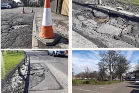 The potholes have resulted in buses being pulled from two busy routes in Kirkcaldy
