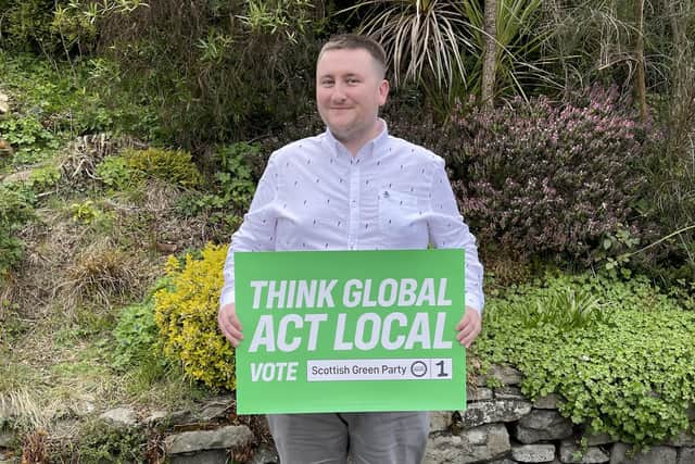 Ryan Blackadder launches Fife Greens manifesto