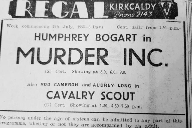 Three screenings daily of the latest Bogart movie to arrive in Kirkcaldy ...