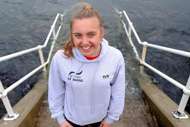 Fins swimmer Erin Taylor broke five-minute barrier for first time (Pic Fife Photo Agency)