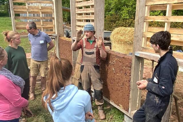 “Building back better” with mud, clay and straw bale