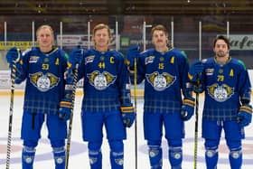 Fife Flyers'leadership team (from left)  Anthon Eriksson, Jonas Emmerdahl, Collin Shirley and Kyle Osterberg (Pic: Derek Young)