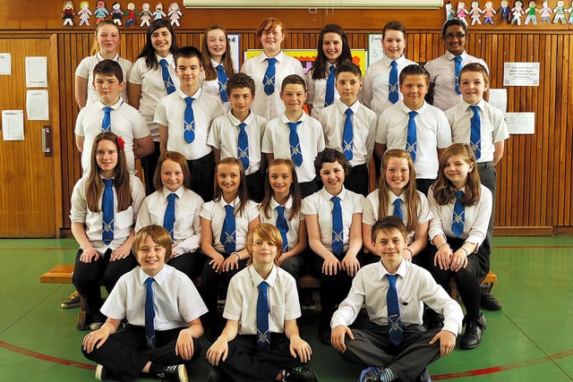P7s at St Marie's Primary School, Kirkcaldy