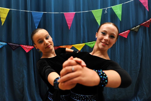 Ballroom dancing from Esme and Evie from Kirkcaldy Dance school at Kinghorn Community Centre's afternoon tea celebration.