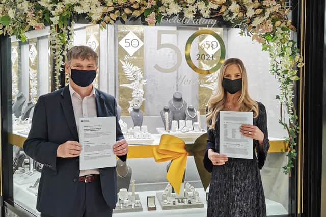 Glenrothes business Jessop Jewellers has been praised by local MP Peter Grant, who submitted a parliamentary motion celebrating the family firm’s 50 years in business.