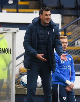Raith Rovers manager Ian Murray watching his side beating Ayr United at Stark's Park in Kirkcaldy on Saturday (Photo by Ross MacDonald/SNS Group)