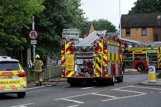 St Clair Street closed as fire crews attend the scene (Pic:  Fife Photo Agency)