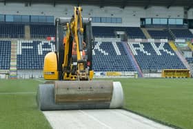 Falkirk FC only had a new artificial surface recently installed (Photo: Michael Gillen)