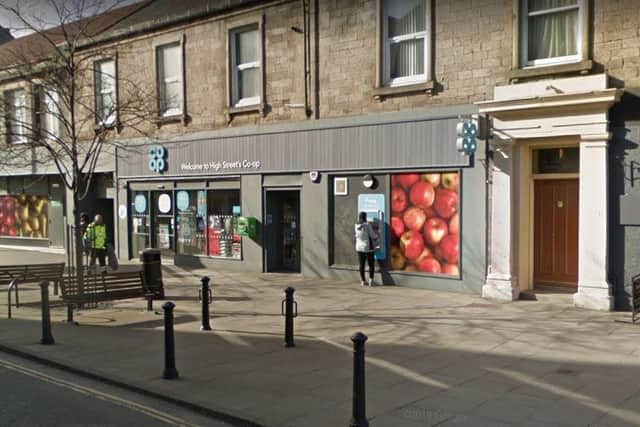The offences took place at the Co-op in Burntisland High Street.