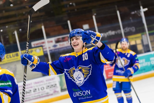Scott Jamieson, Forward:
Home grown and proud to wear the blue white and gold top the fans will be keen to see Jamieson command more ice time this season.
A product of Kirkcaldy’s junior development system, he made good strides in 2021-22, and will be keen to maintain that momentum when the puck drops.