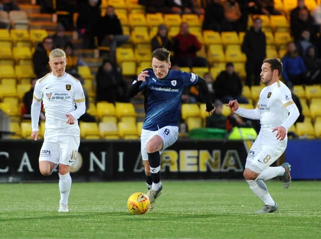 Regan Hendry in action against Livingston in the Scottish Cup in January 2020 (Pic: Fife Photo Agency)