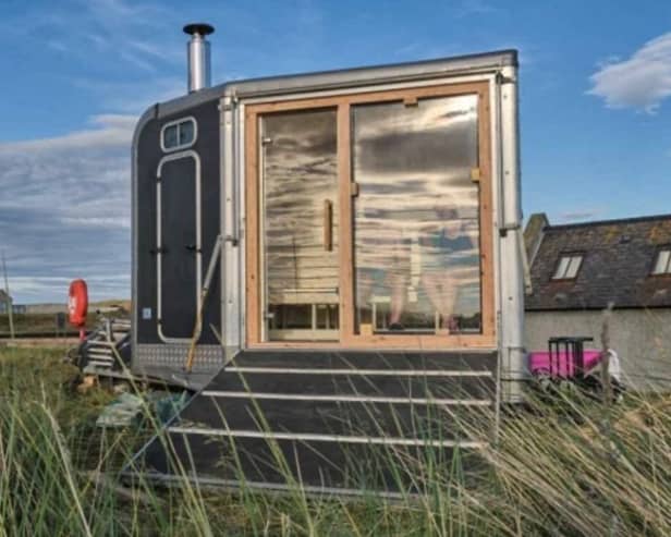 The mobile sauna which has operated in Elie (Pic: Submitted)