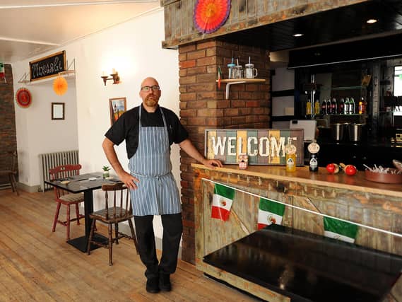 Owner Francesco Arcobelli inside his new Mexican restaurant, Mexicali Bistro, which recently opened in Kirkcaldy. Pic: Fife Photo Agency