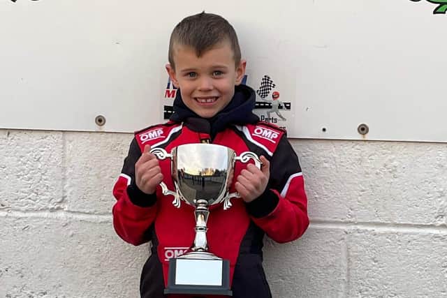 Young Lewis Kirkaldy has made an excellent start to his racing career