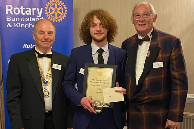 The Rotary's Young Citizen with Provost Jim Leishman
