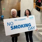 Claire Baker MSP supporting ASH Scotland's campaign