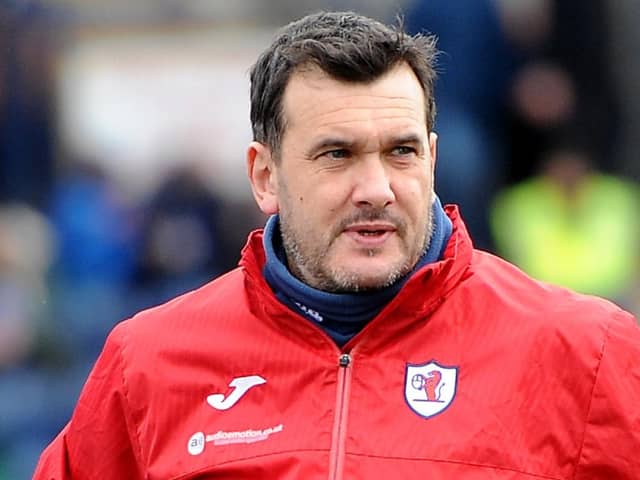 Raith manager Ian Murray pictured during Saturday's 2-1 home win over Ayr United (Pic Fife Photo Agency)