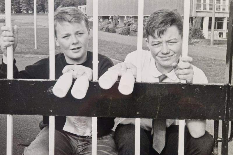 A picture from the 1988 Glenrothes Gazette archives with the tantalising note: “Milk boys foil burglar shock” - alas, no further details. The picture features Brian Morris and Scott Withers at Glenrothes High School. Photo by staff photographer David Cruickshanks.