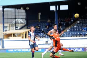 Lewis Vaughan scores in his only league appearance for Raith last season. (Pic: Fife Photo Agency)