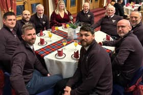 Cupar Hearts being given a civic reception by Fife provost Jim Leishman in recognition of their becoming the first kingdom club to win football's Scottish Amateur Cup in 34 years at Glasgow's Hampden Park in May