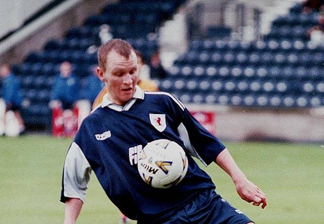 Paul Hampshire in action for Raith Rovers. (Pic: Tony Fimister)