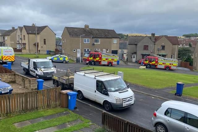 Emergency Services were on the scene. Picture: Fife Jammer Locations