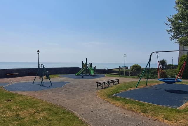 The upgraded play park in West Wemyss.