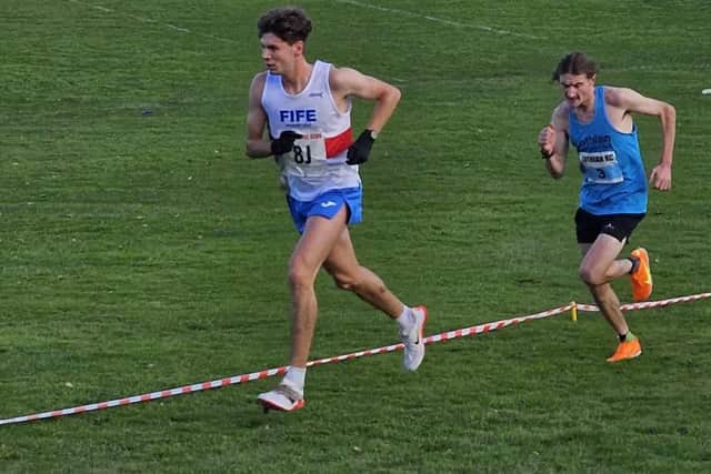 Andrew Thomson was Fife's fastest runner at Kirkcaldy's Beveridge Park on Saturday, finishing seventh overall in 27:16