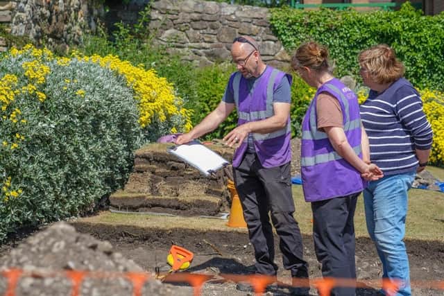Members of the public were invited to help excavate the gardens at the site of a 14th-century Franciscan Friary during Dig It!'s Scotland Digs 2022 campaign.