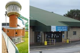 The Beacon in Burntisland and East Sands Leisure Centre in St Andrews