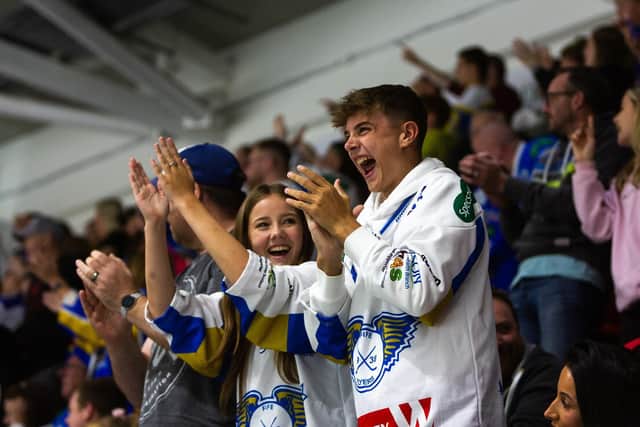 The buzz is back rinkside - Flyers fans lapped up the weekend action (Pic: Derek Young)
