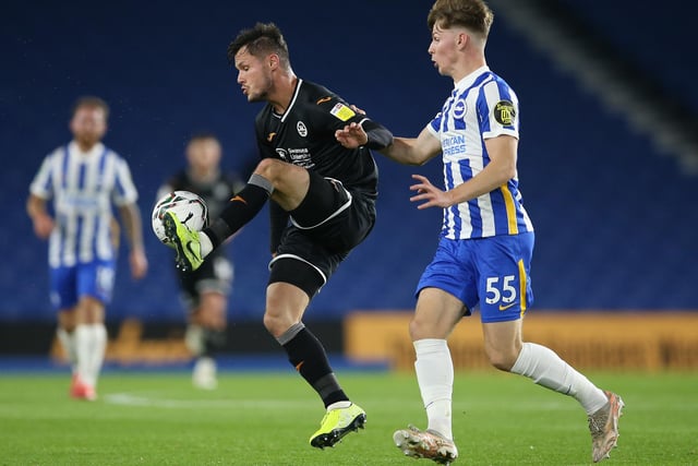 Swansea striker Cullen was on Pompey's list of potential targets this winter, but wasn't a priority. And it appears he won't be arriving at Fratton Park with a deal between the Swans and Lincoln reportedly close for his loan signing at Sincil Bank.   (Photo by Steve Bardens/Getty Images)
