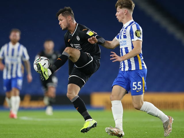 Swansea striker Cullen was on Pompey's list of potential targets this winter, but wasn't a priority. And it appears he won't be arriving at Fratton Park with a deal between the Swans and Lincoln reportedly close for his loan signing at Sincil Bank. (Photo by Steve Bardens/Getty Images)