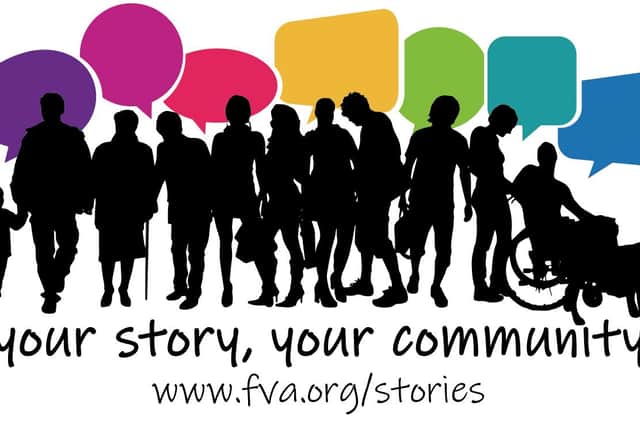 Your Story, Your Community logo.