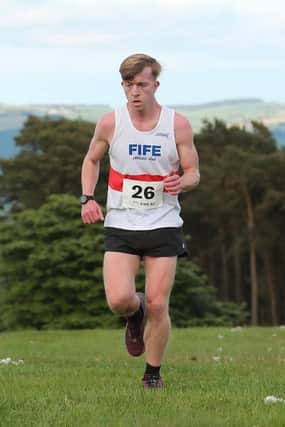 Ben Kinninmonth on his way to finishing runner-up at Hill of Tarvit race (Pic courtesy of Pete Bracegirdle)